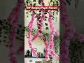 DIY Hanging Paper Flowers #shorts #diy #viral #craft #art #creative #flowers #education #paper