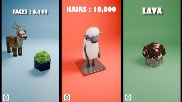 Incredible Blender Physics Showcase | Hair Particles, Cloth Simulation and Liquid Simulation