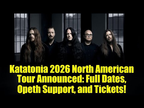 Video Katatonia 2026 North American Tour Announced: Full Dates, Opeth Support, and Tickets!