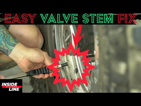 How To Replace Your Valve Stem WITHOUT Removing Your Tire, Easy Trail Fix | Inside Line