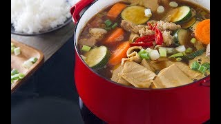 【第63集】微辣韓式豬肉大醬湯材料不多但營養滿分、簡單在家作 ...
