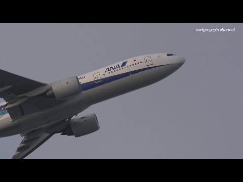 All Nippon Airways (ANA) Boeing 777-200 JA706A 羽田空港 離陸 2020.2.21  @earlgreyv3