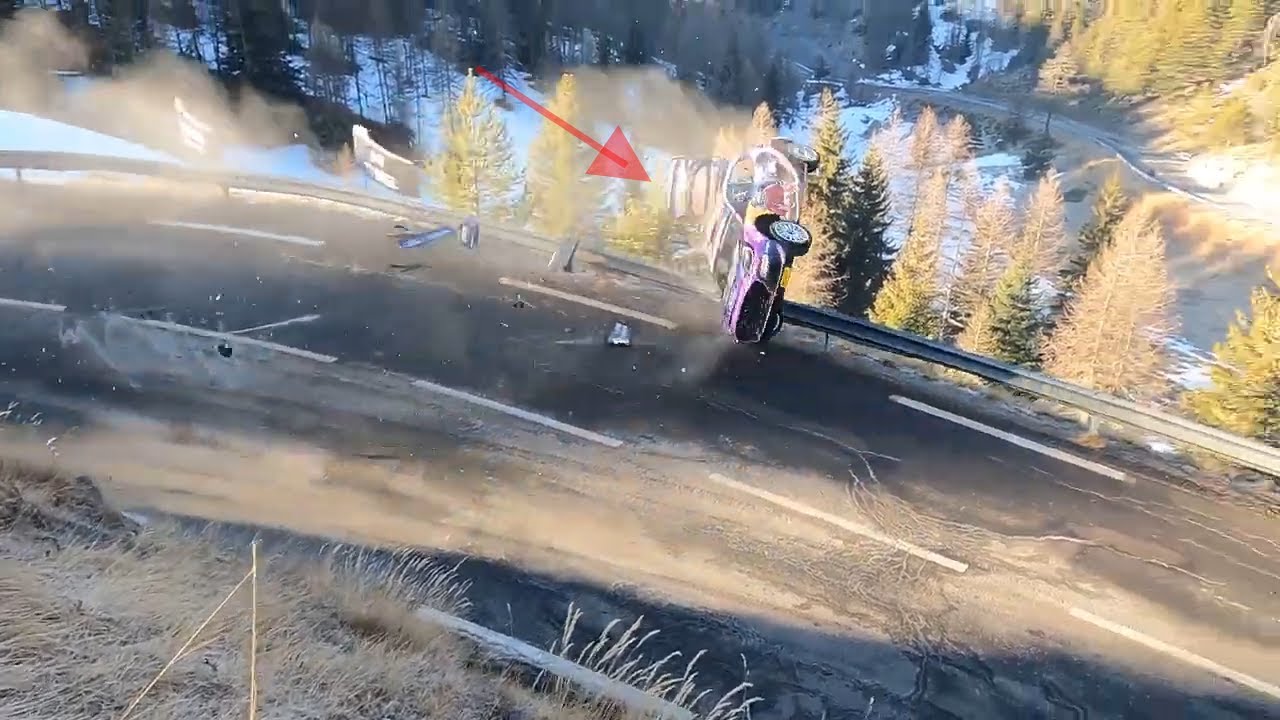 WRC Rally Monte Carlo - Crash Adrian Fourmaux HQ