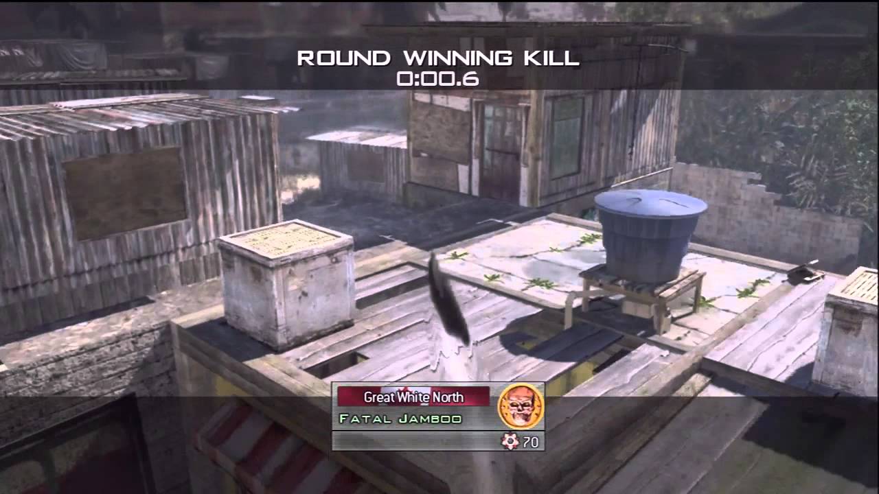 Throwing Knife Killcam on Favela.