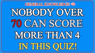 Only Geniuses Score 4+! 🤯 | Impossible Quiz For People 70+| IQ Test  screenshot 2