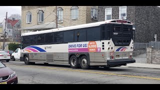 NJ Transit 166 New York Local via Blvd East (MCI D4500CT 21337) Requested by Henry Turbo