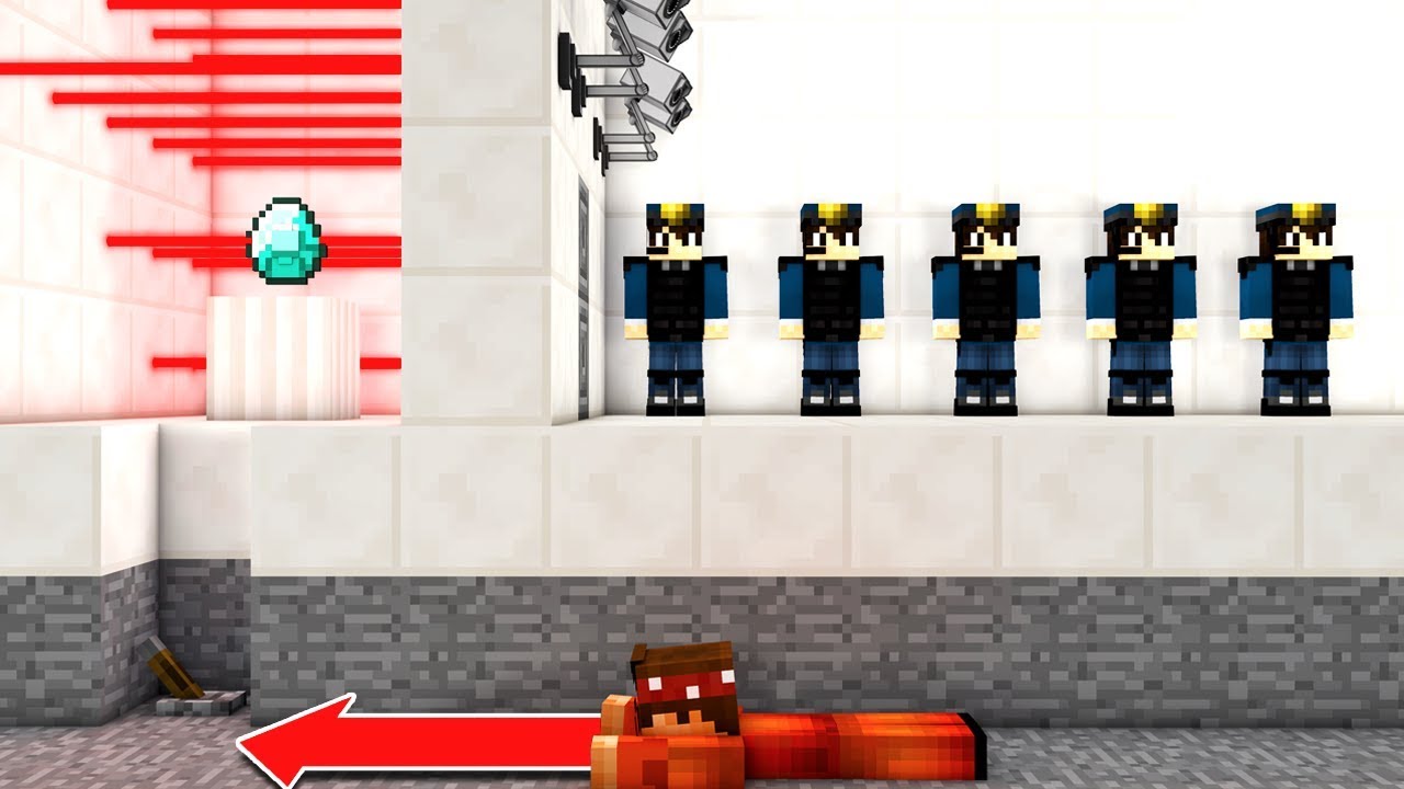 TOP SECRET BANK HEIST IN MINECRAFT POCKET EDITION - YouTube