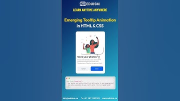 Emerging Tooltip Animation in HTML & CSS! #css #coding #html #programminglanguage #cssbeginners #ai