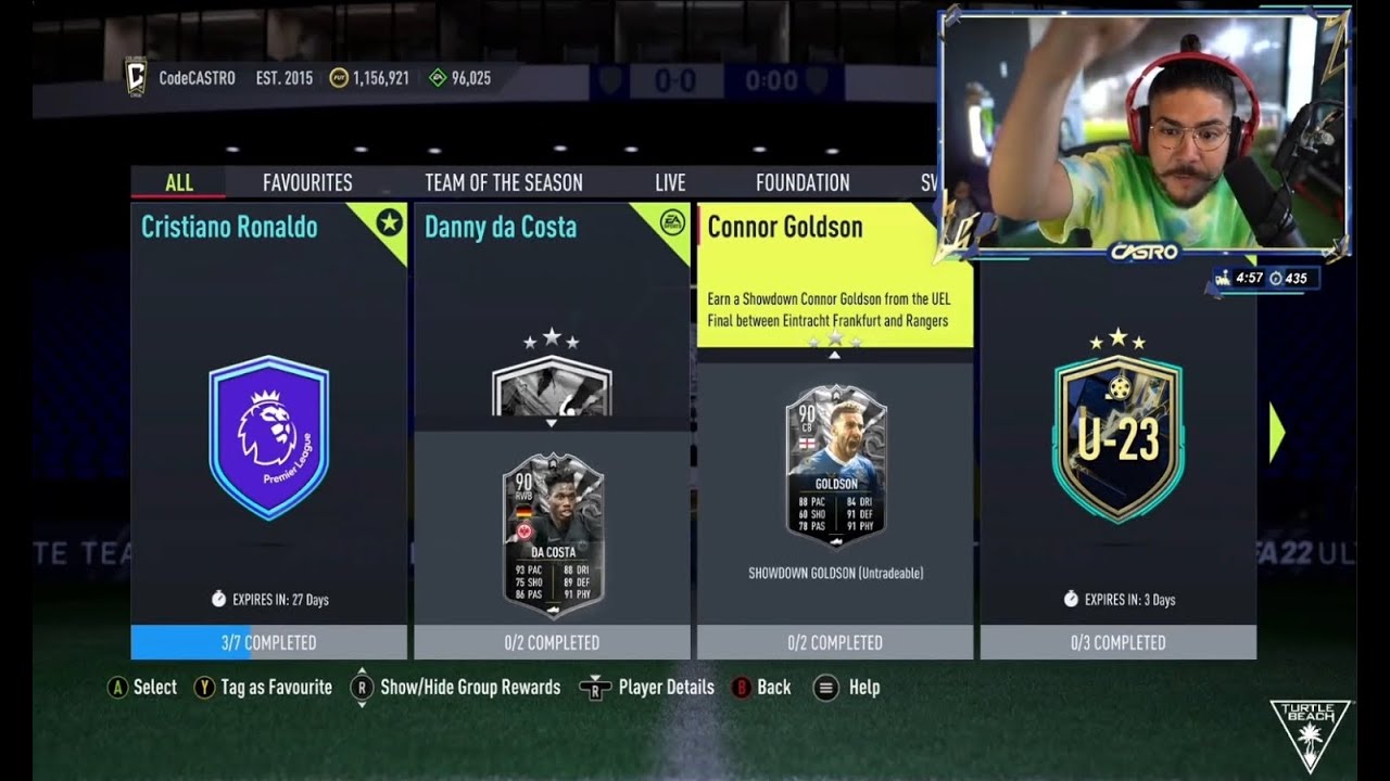 Castro1021 Reacts To SHOWDOWN DA COSTA & GOLDSON SBC - FIFA22 ULTIMATE TEAM!