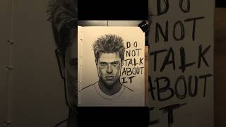 Tlyer Durden sketch ⚔️| #art #drawing #sketch #shorts #fightclub #bradpitt