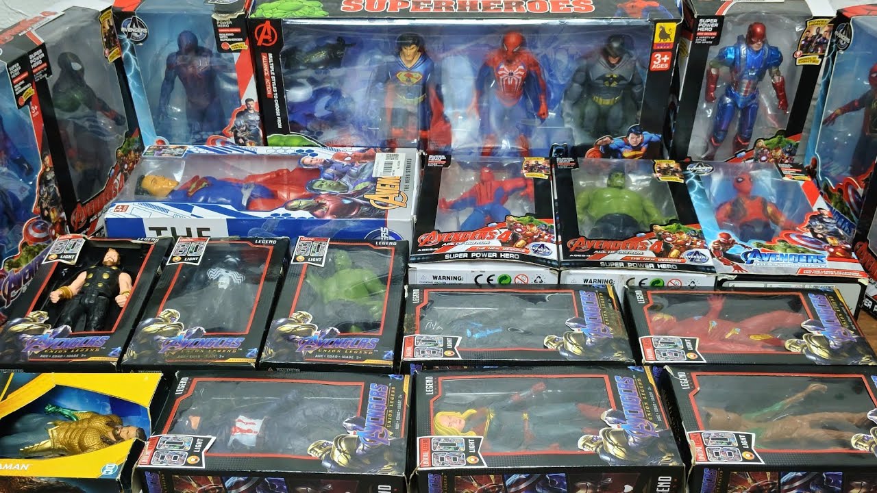 AVENGERS ASSEMBLE TOYS HULK vs IRONMAN vs SPIDER-MAN vs VENOM vs THOR VS BATMAN vs CAPTAIN AMERICA