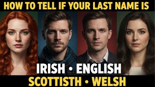 How to Tell Irish, English, Scottish, and Welsh Apart by Their Last Names