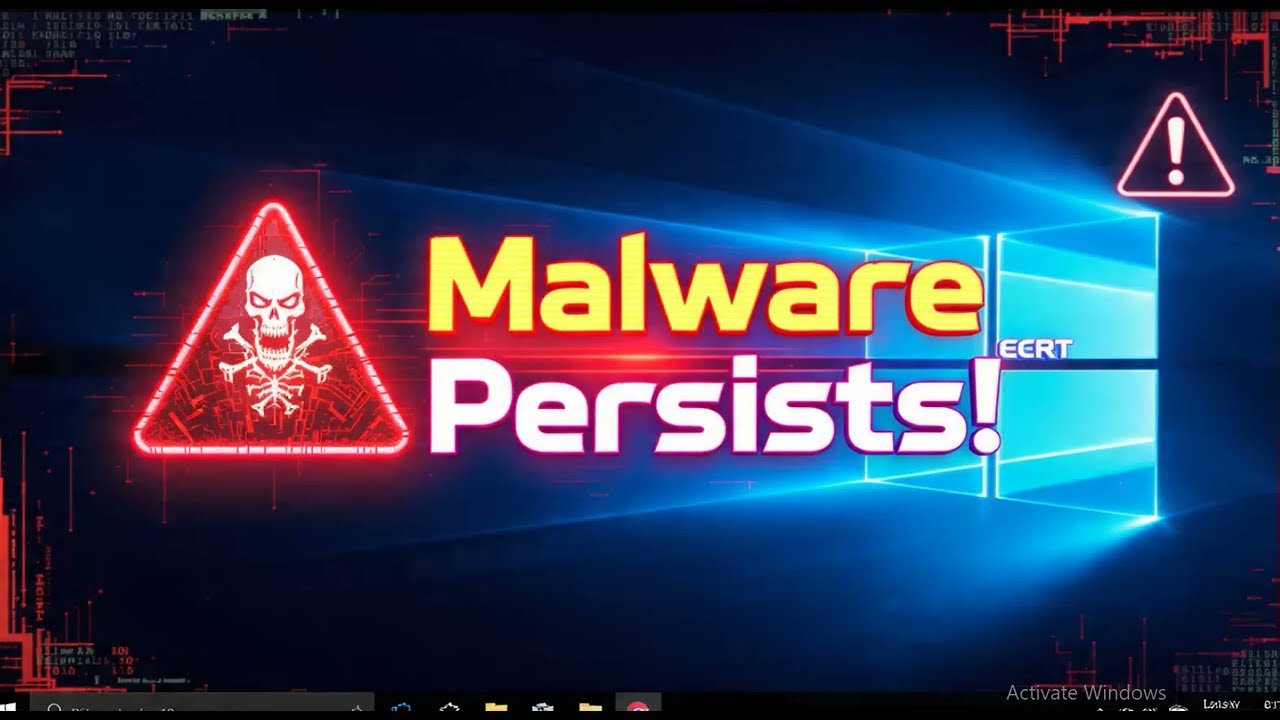 Get Rid of suspected malware behavior even after reinstalling Windows 10