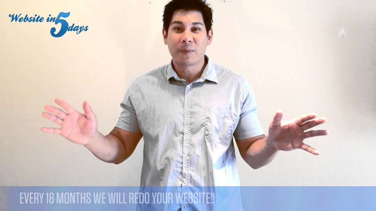 WebsiteIn5Days.com and the Redesign Guarantee....Get a Free Website for Life!!!