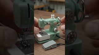 Tiny sewing machine unboxing test  #miniature #sewing #classicminiature