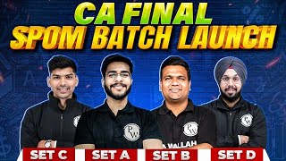 Download Lagu CA Final SPOM is Here! 🤩 SPOM Batch for Sets A, B, C \u0026 D | All Sets Covered🔥 MP3