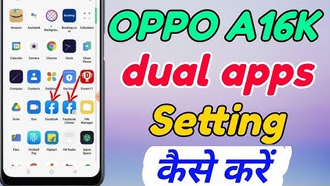 OPPO A16K mein dual apps setting kaise enable kare | How to enable dual apps setting in OPPO A16K