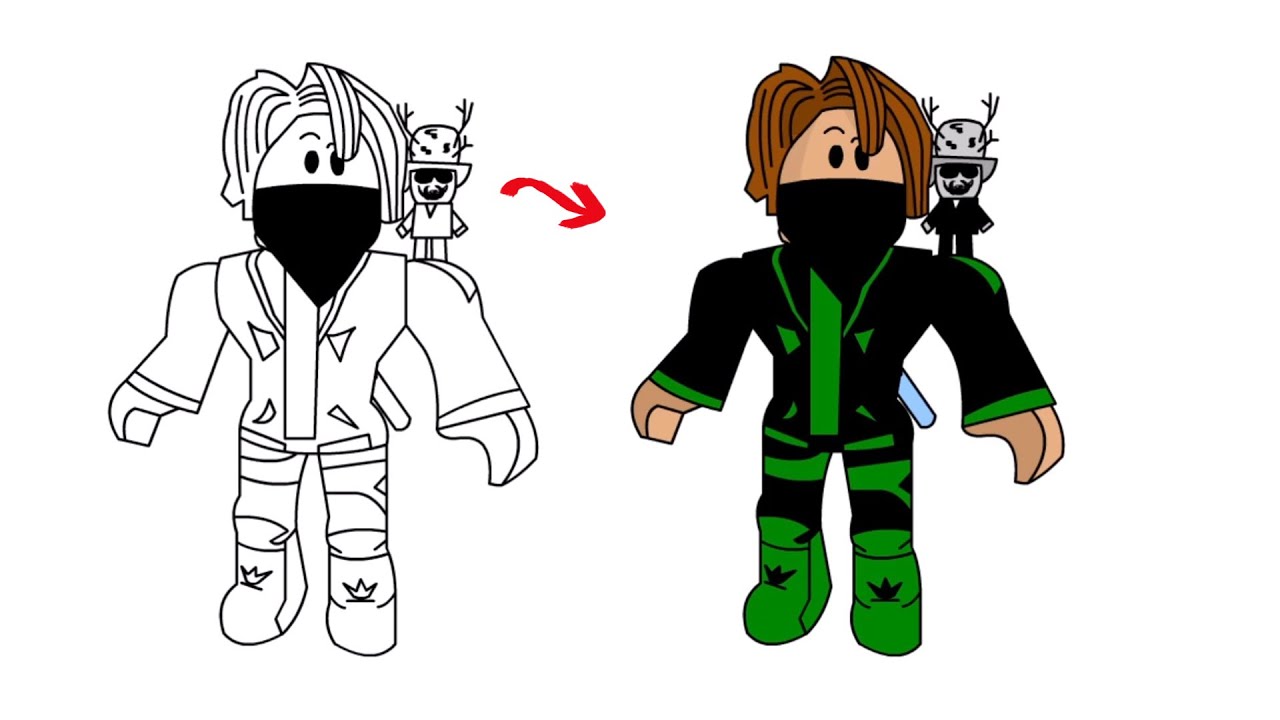 cool roblox drawings boy