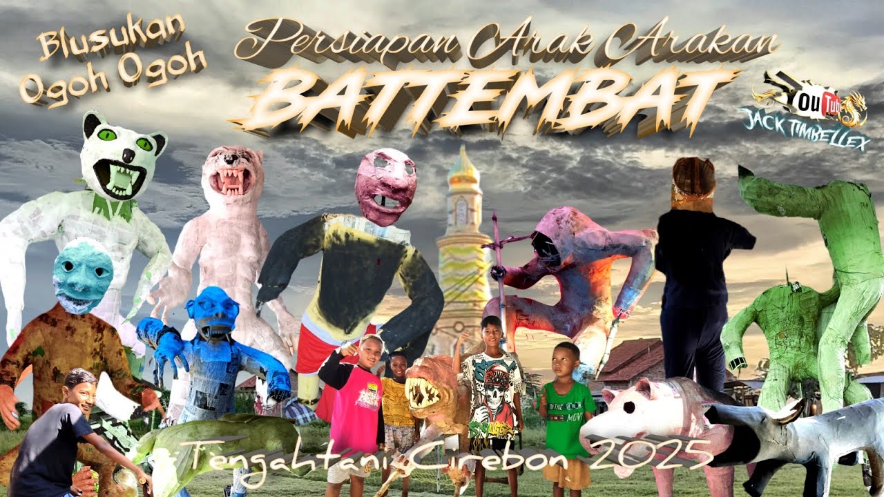 Blusukan Ogoh Ogoh‼️Persiapan Arak Arakan Desa Battembat Tengahtani Cirebon 2025
