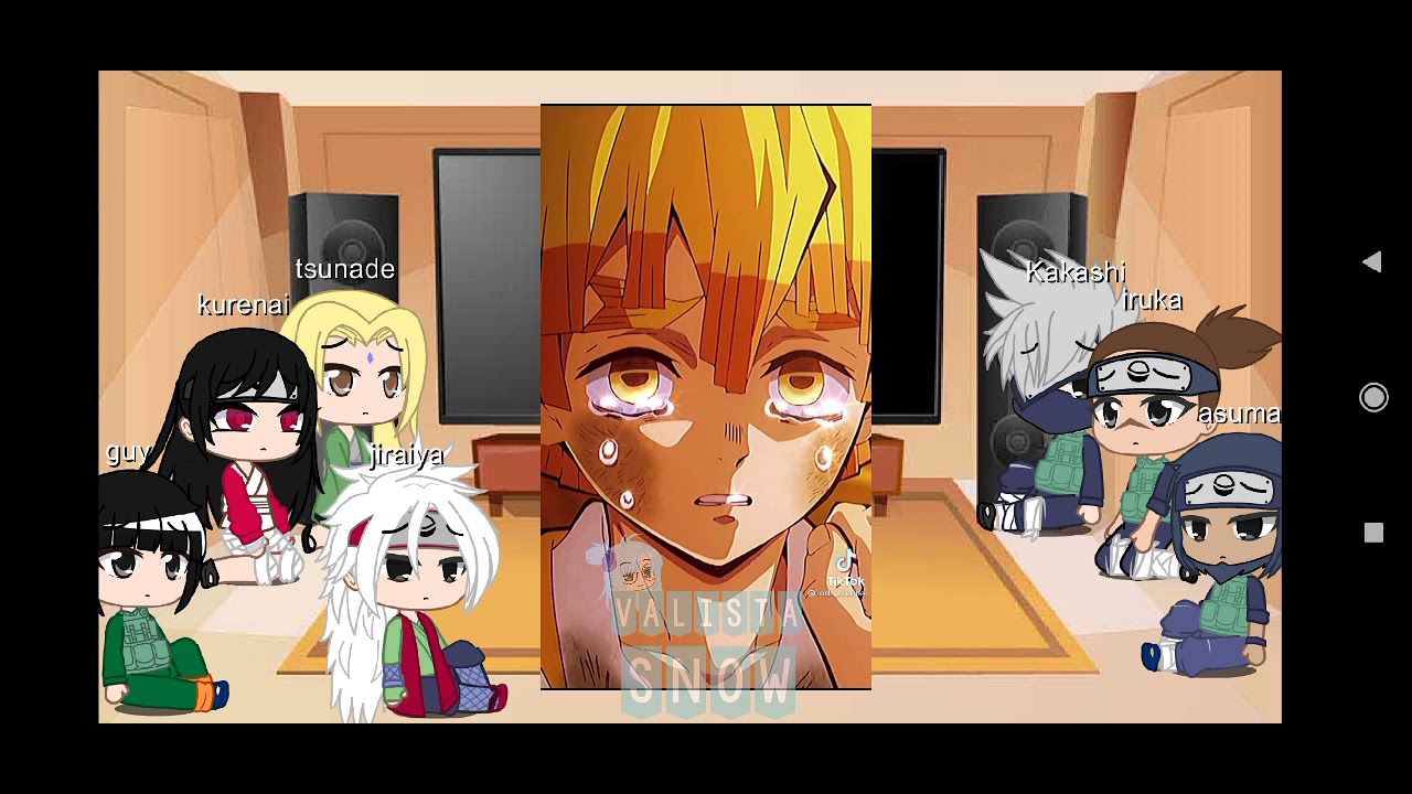 naruto sensei's+tsunade react to naruto's past||naruto as zenitsu||naruto x demon slayer||gacha club