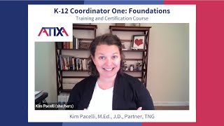 K-12 Coordinator One: Foundations