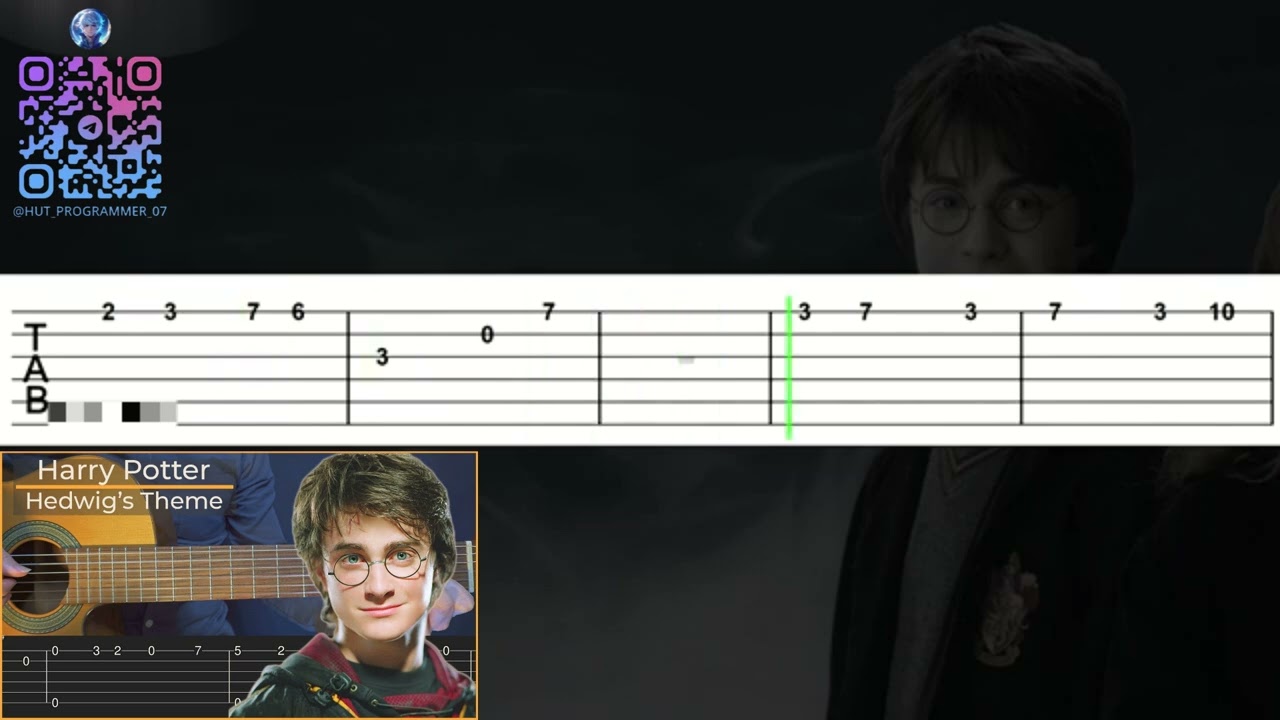 🎸 Harry Potter - Theme Song (Hedwig's Theme) EASY SLOW Guitar Tutorial Ⓜ️