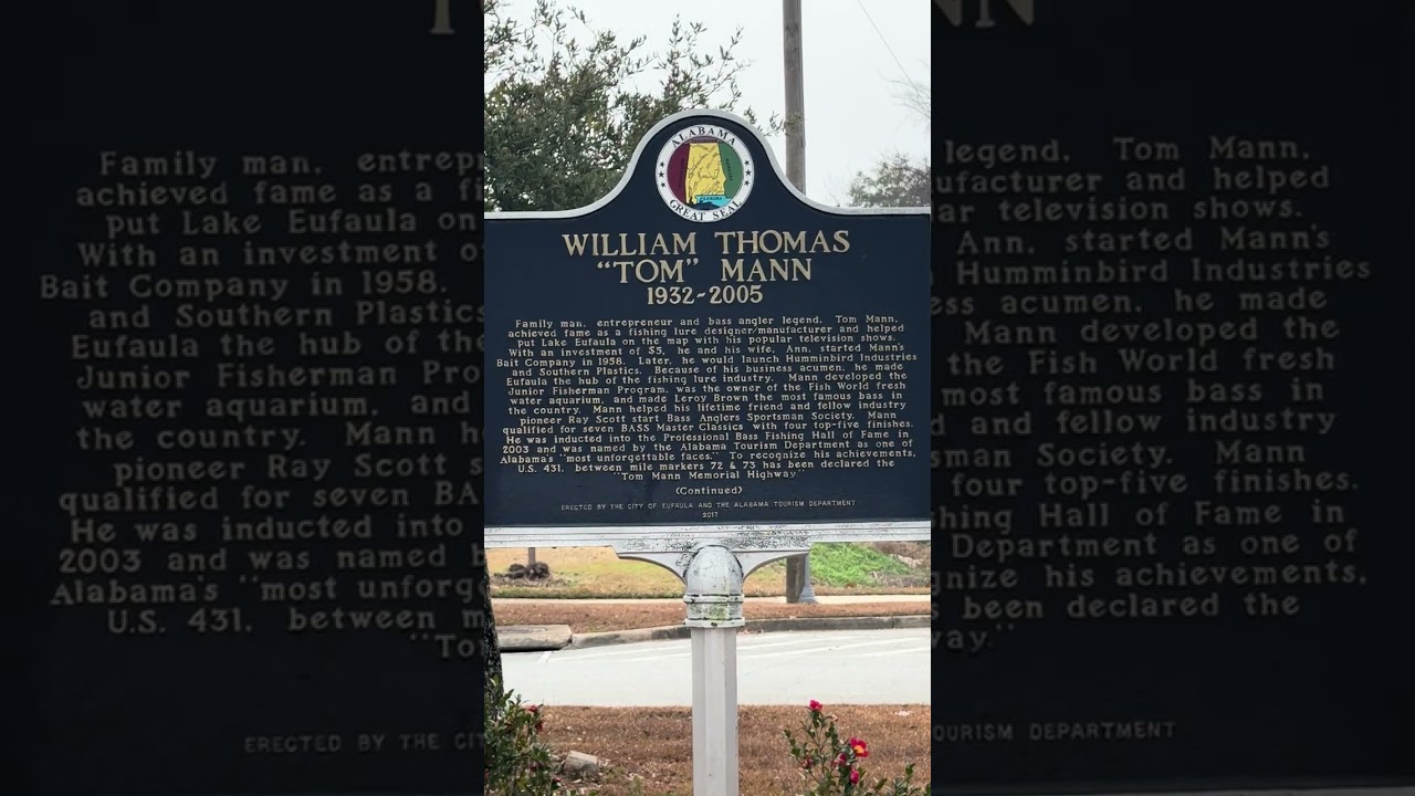 William Thomas “Tom” Mann 1932-2005 - Eufaula Alabama 