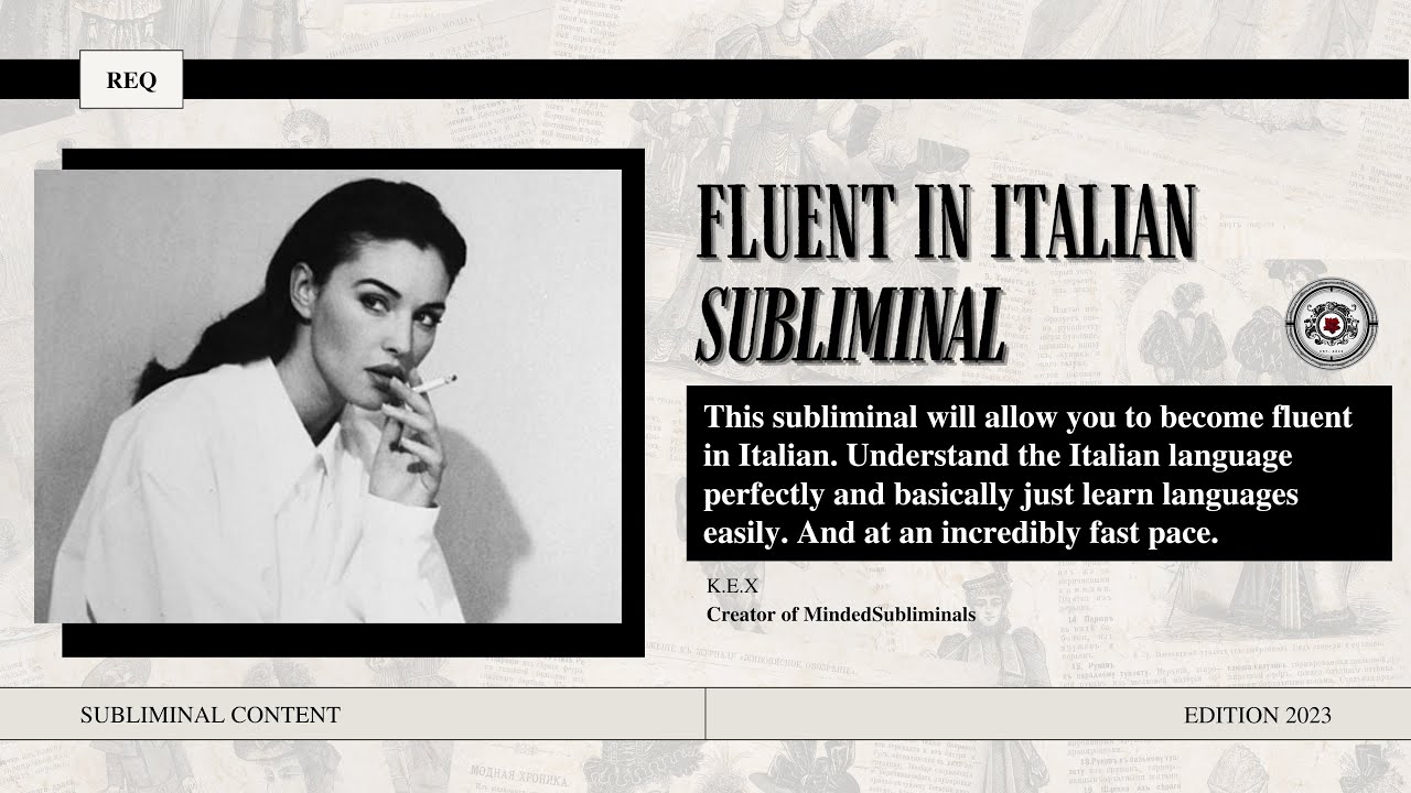 ⚜️Ch. 3 | Fluent in Italian | Language Subliminal | Music ver.