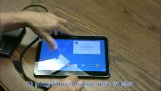 How to attach a usb external hard disk drive (hdd) samsung galaxy tab
4 using the lava simulcharge tl-002 adapter. adapter uses ...