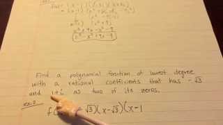 4.4 Theorems about Zeros of Polynomial Functions