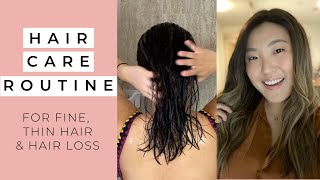 Haircare Shower Routine for Fine, Thin Hair & Hair Loss