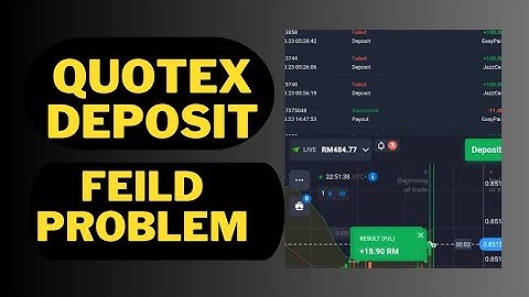 How To Solve Deposit Problem in Quotex/Quotex Deposit Feilld Problem With Jazzcash Easypaisa/.