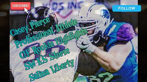 Casey Pierce- Professional Athlete, CIF Rookie Sea...