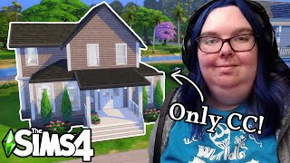 Building a House Using ONLY CUSTOM CONTENT in The Sims 4