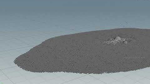 Houdini Vellum Grains(sand simulation WIP).