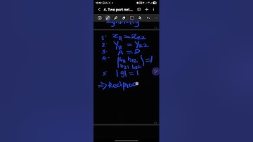 4. Two port networks: Symmetrical and Asymmetrical network