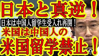 【あれ？日本と真逆の米国議会『中国共産党高官の子供たちの米国留学を禁止する！先端技術を守るんだ』】日本政府と真逆じゃん(笑)日本政府はこないだ「中国人留学生の受け入れ再開」とか言ってたよね？なんで？