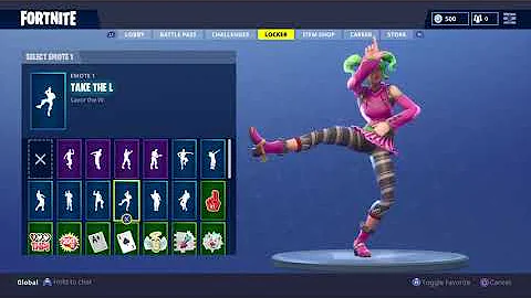 FORTNITE "ZOEY" Skin Showcased with 20 Dances/Emotes | Fortnite SEASON 4 Battle Pass Skin