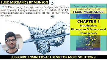 1.7 Fluid Mechanics by Munson - Chapter 1 - Engineers Academy