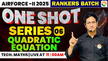 Maths One Shot Series -06 | Airforce Complete Maths | Airforce Maths Classes | Airforce Exam 2024