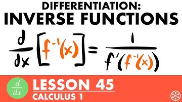 Derivative of Inverse Functions | Calculus Lesson 45 - JK Math
