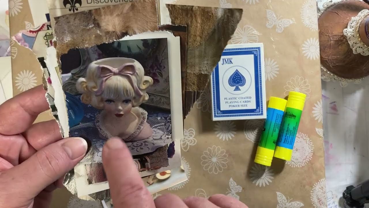 52 открытки, склеиваем их вместе :) Неделя 9, Коллаж с буквой Е :)