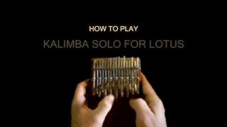 Lotus Kalimba TUTORIAL chords
