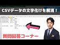 CSVファイルの文字化けを解消する方法【エクセル質問回答】