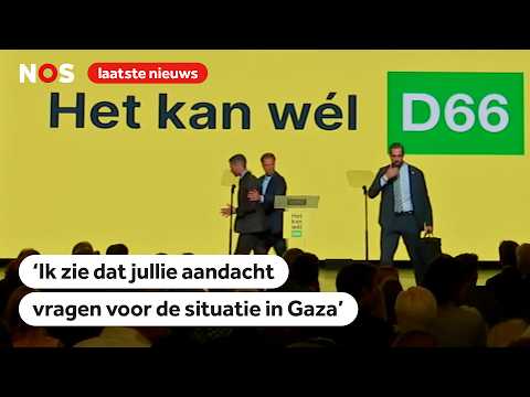 Rob Jetten removed from stage by security during speech at D66 congress