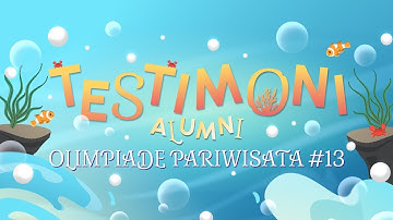 Testimoni Alumni Peserta Olimpiade Pariwisata #13