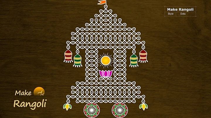 Beautiful Ratham Muggu with dots | Ratham Kolam | ...