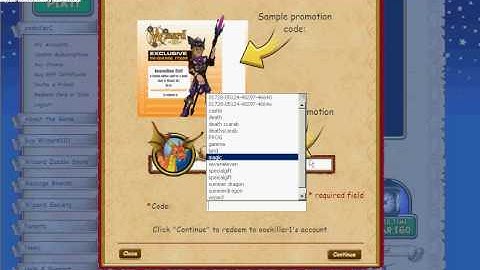wizard101 codes