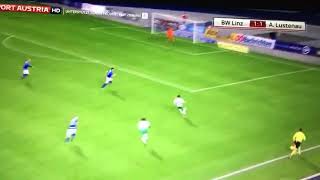 Jodel Dossou assist on Tuesday 31st 2017 - BLAU-WEISS LINZ VS. AUSTRIA LUSTENAU  1 - 2