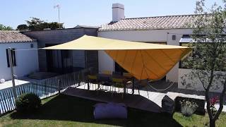 Fxsun Dérouler Une Voile Dombrage Avec Un Emmagasineur Unfuurl A Shade Sail With A Fxsun Furler